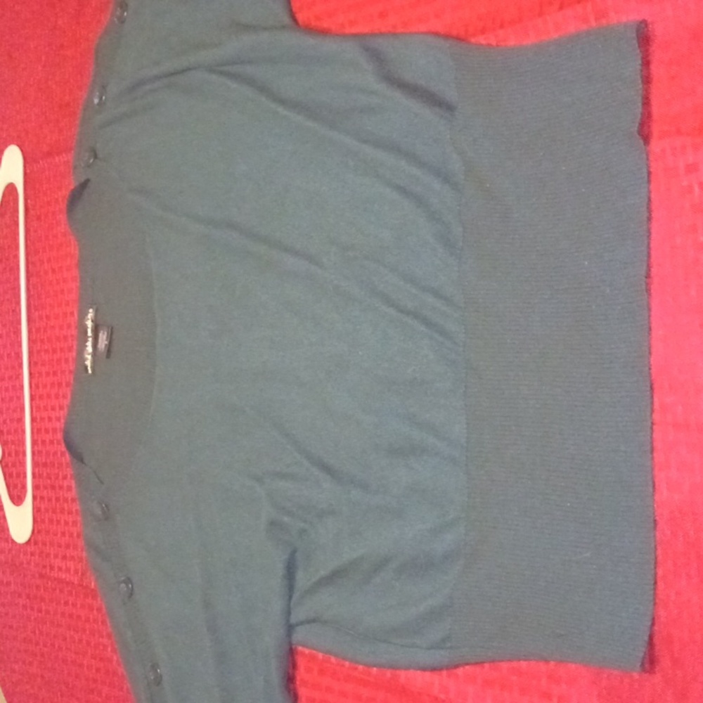 United States sweaters dark greenish blue mid sleeve top